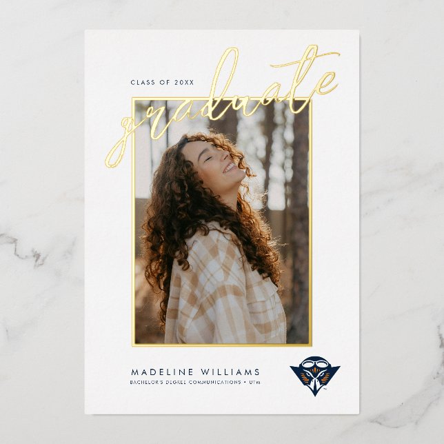 UTM Skyhawk Foil Invitation (Front)