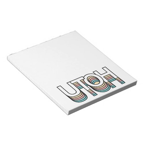 UTOH Pastel Retro Aesthetic Modern Mood Typography Notepad