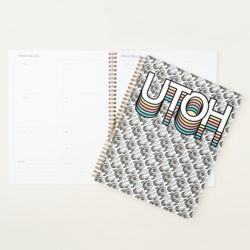 UTOH Pastel Retro Aesthetic Modern Mood Typography Planner