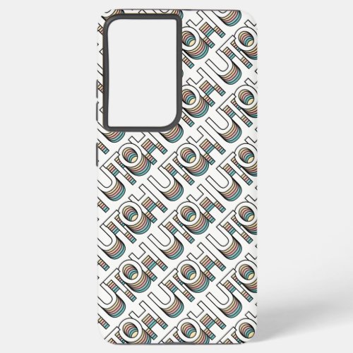 UTOH Pastel Retro Aesthetic Modern Mood Typography Samsung Galaxy S21 Ultra Case