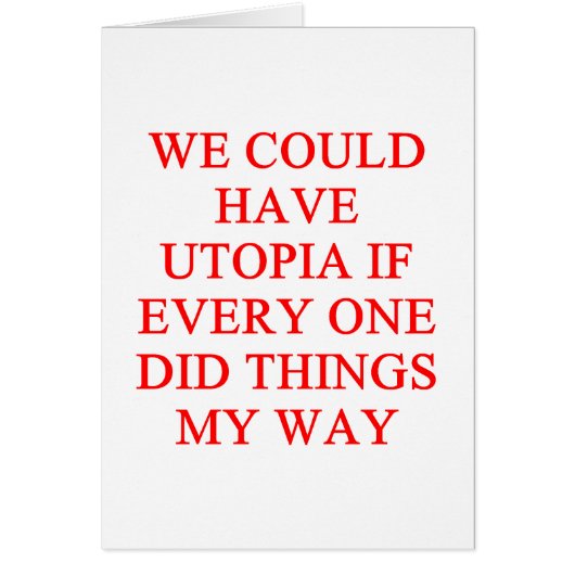 UTOPIA my way Cards (Front)