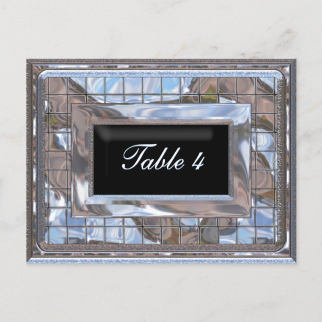 Utopia Table Number Card (Front)