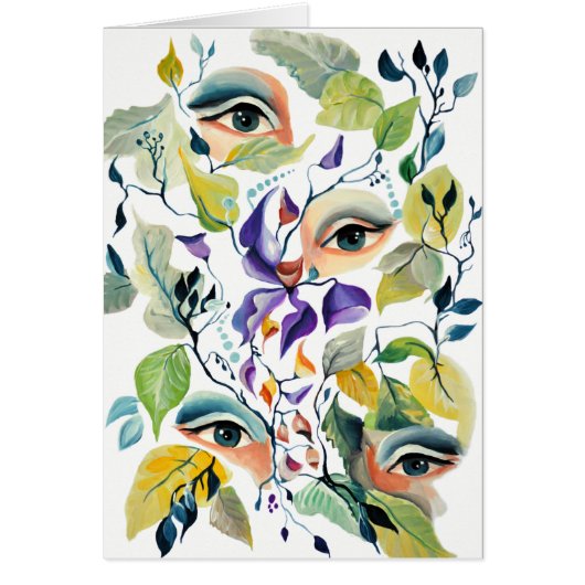 Utopian Avant-Garde Surreal Eyes Design Cards (Front)