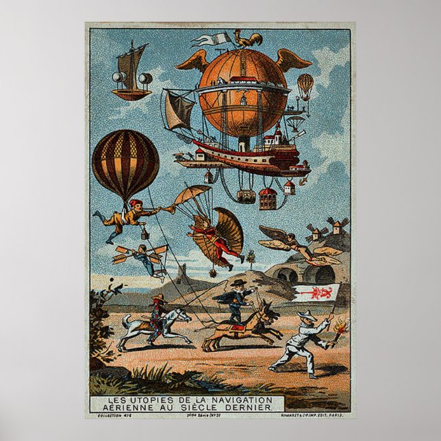 Utopian Flying Machines 1890 ~ 1900 Poster (Front)