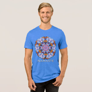 Utopian Namaste Kaleidoscope T-Shirt Tri-Blend Shirt