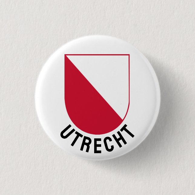 Utrecht coat of arms - Netherlands Button (Front)