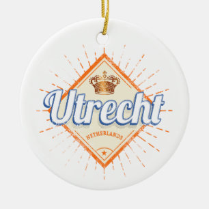 Utrecht Netherlands City Dutch Vintage Souvenir Ceramic Ornament