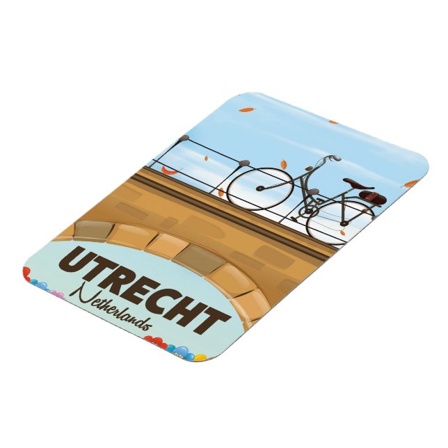 Utrecht Netherlands vacation poster. Magnet (Left Side)