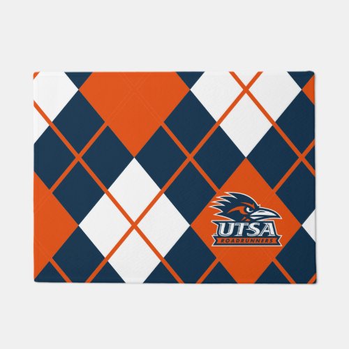 UTSA Argyle Pattern Doormat