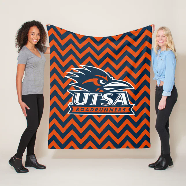 UTSA Chevron Pattern Fleece Blanket | Zazzle