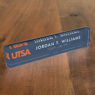 UTSA DESK NAME PLATE