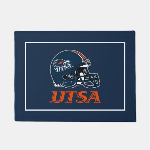 UTSA Football Helmet Doormat