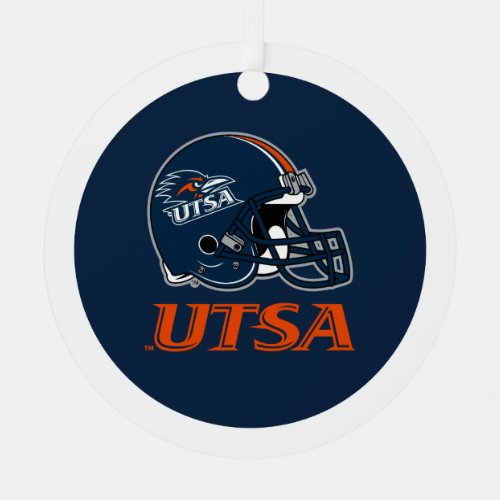 UTSA Football Helmet Metal Ornament