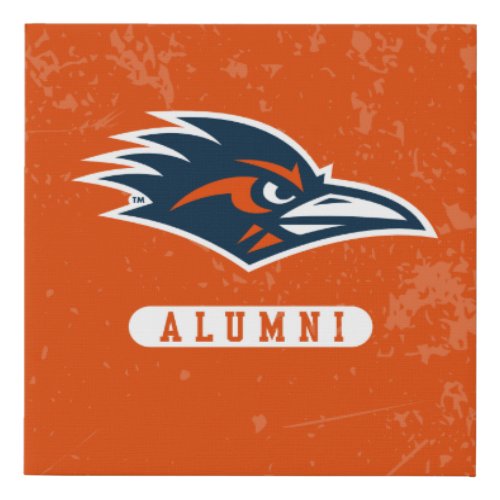 UTSA Logo Alumni Distressed Faux Canvas Print