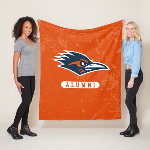 UTSA Logo Alumni Distressed Fleece Blanket