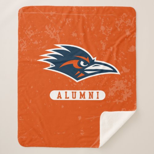 UTSA Logo Alumni Distressed Sherpa Blanket