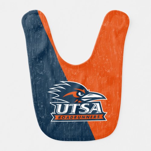 UTSA Logo Color Block Distressed Baby Bib