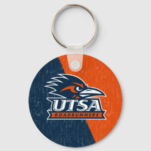 UTSA Logo Color Block Distressed Keychain