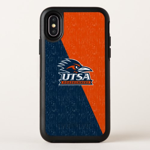 UTSA Logo Color Block Distressed OtterBox Symmetry iPhone X Case