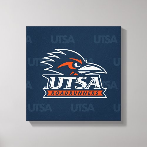 UTSA Logo University Watermark Canvas Print