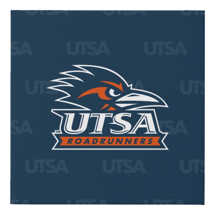 UTSA Logo University Watermark Faux Canvas Print | Zazzle.com