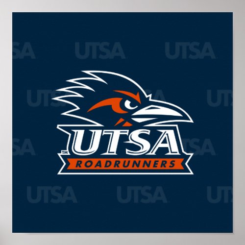 UTSA Logo University Watermark Poster