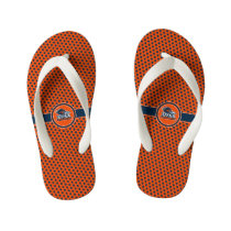 UTSA Polka Dot Pattern Kid's Flip Flops UTSA Polka Dot Pattern Kid's Flip Flops