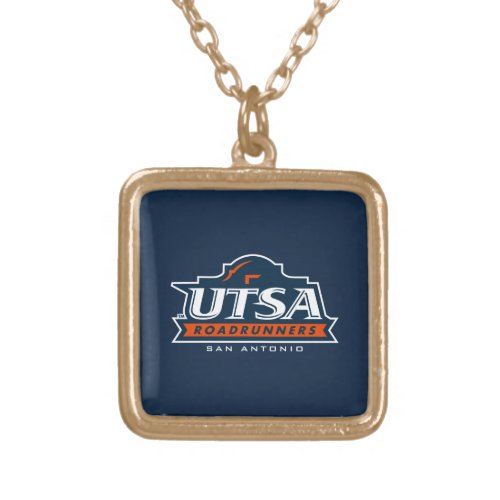 UTSA Roadrunners Gold Plated Necklace