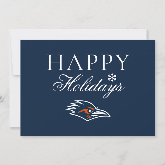 UTSA Roadrunners Holiday Spirit Card (Front)