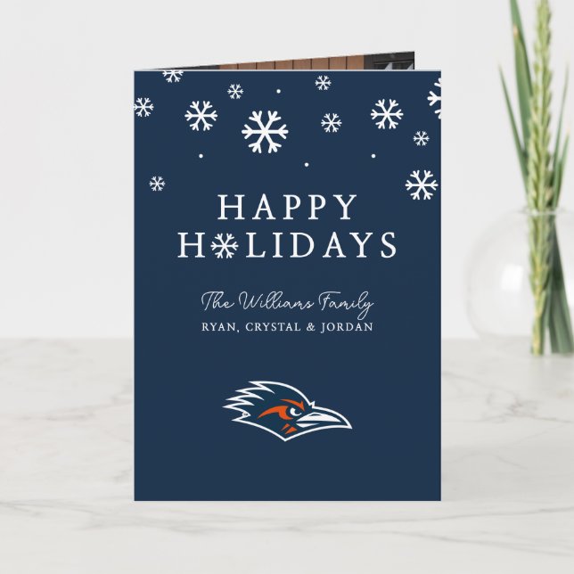 UTSA Roadrunners Holiday Spirit Card (Front)