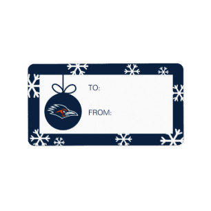 UTSA Roadrunners Holiday Spirit Label