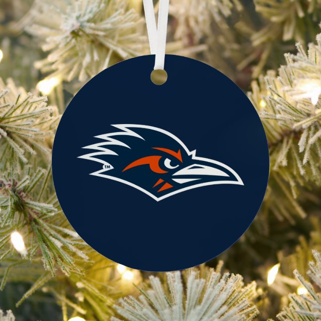 UTSA Roadrunners Holiday Spirit Metal Ornament (Insitu)