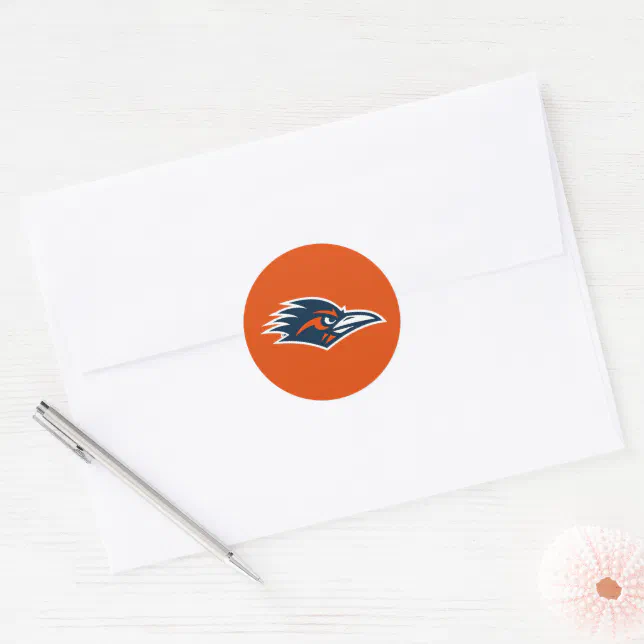 Utsa Logo Sticker UTSA Roadrunners Logo Classic Round Sticker | Zazzle