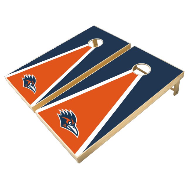 UTSA Roadrunners Logo Cornhole Set (Angled)