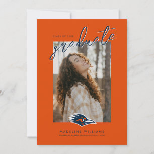 UTSA Roadrunners Logo Graduation Announcement