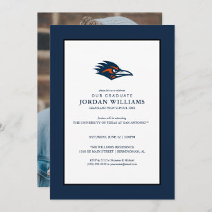 UTSA Roadrunners Logo Graduation Announcement