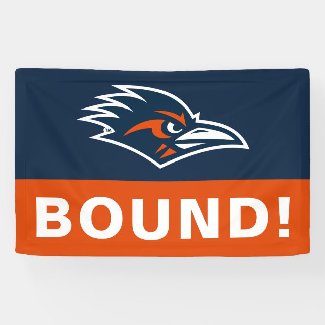 UTSA Roadrunners Logo Graduation Banner (Horizontal)