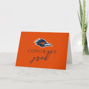UTSA Roadrunners Logo Graduation Card