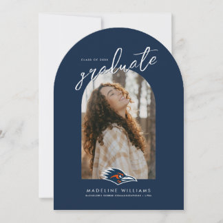 UTSA Roadrunners Logo Graduation Invitation