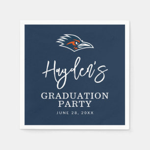 UTSA Roadrunners Logo Graduation Napkins