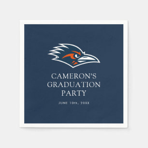 UTSA Roadrunners Logo Graduation Napkins