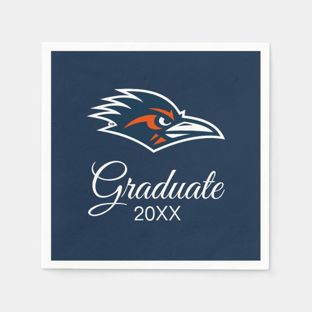 UTSA Roadrunners Logo Graduation Napkins (Front)