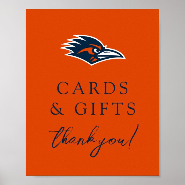 UTSA Roadrunners Logo Graduation Poster (Front)