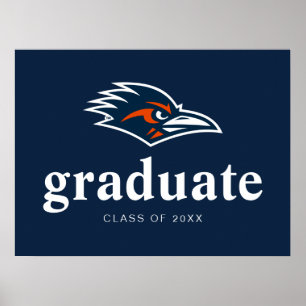 UTSA Roadrunners Logo Graduation Poster
