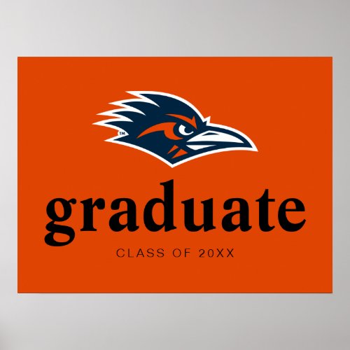 UTSA Roadrunners Logo Graduation