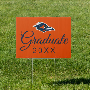 UTSA Roadrunners Logo Graduation Sign