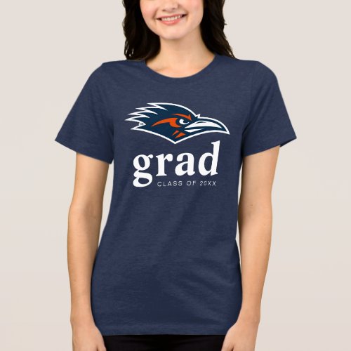 UTSA Roadrunners Logo Graduation Tri-Blend Shirt