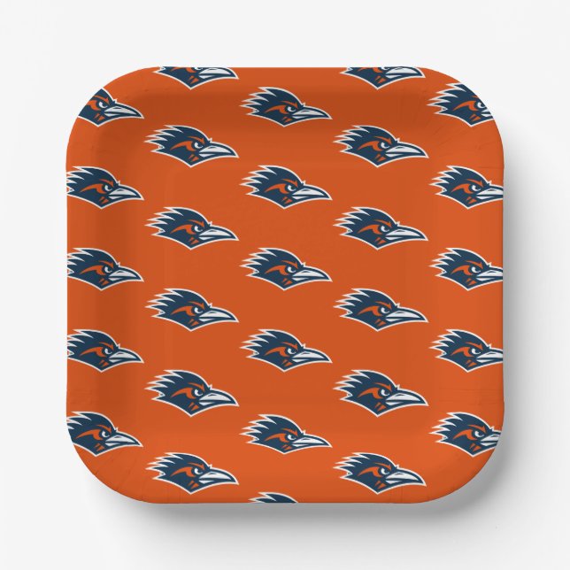 UTSA Roadrunners Logo Paper Plates (Front)