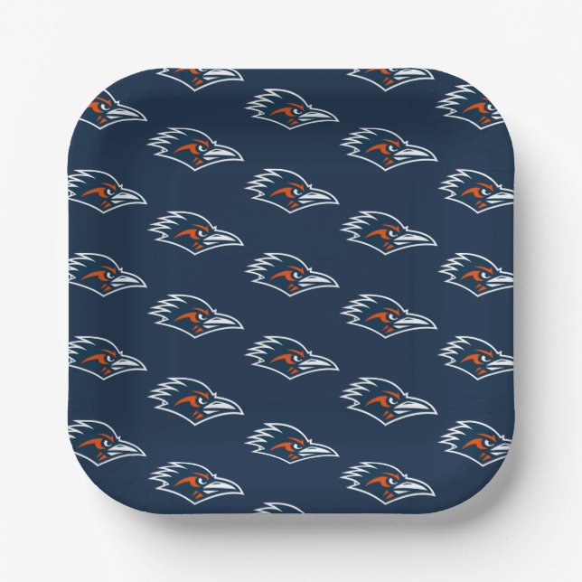 UTSA Roadrunners Logo Paper Plates (Front)