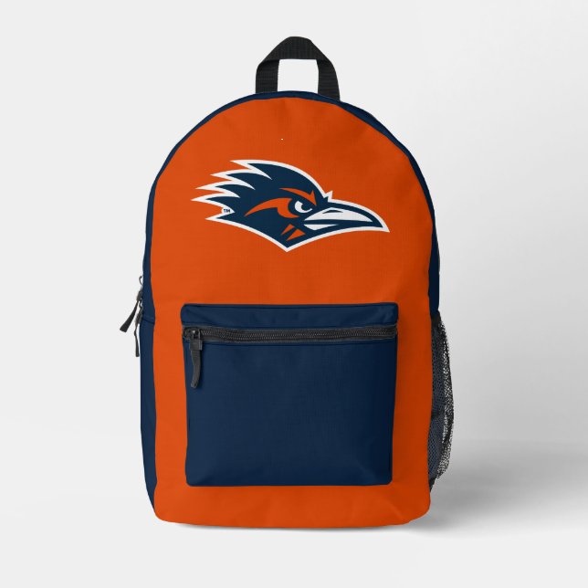 UTSA Roadrunners Logo Printed Backpack (Front)